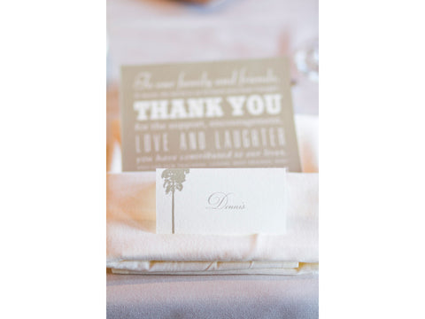 Sierra Nevada Place Card