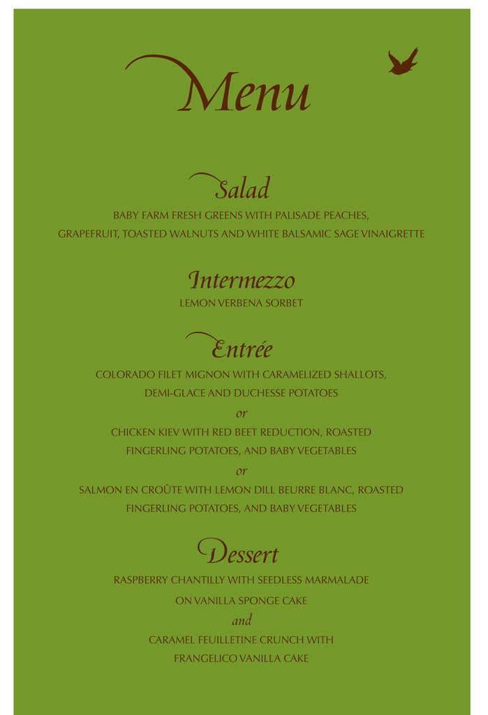 Walden Menu